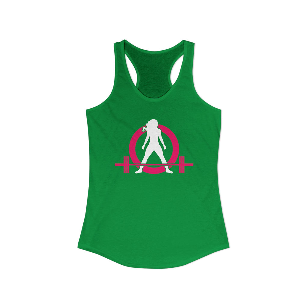 WWLW Classic Logo Racer Back Tank Top (BEST SELLER) - Women's Ideal Racerback Tank - Classic Light Logo - Plain Back