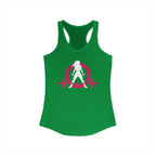 WWLW Classic Logo Racer Back Tank Top (BEST SELLER) - Women's Ideal Racerback Tank - Classic Light Logo - Plain Back