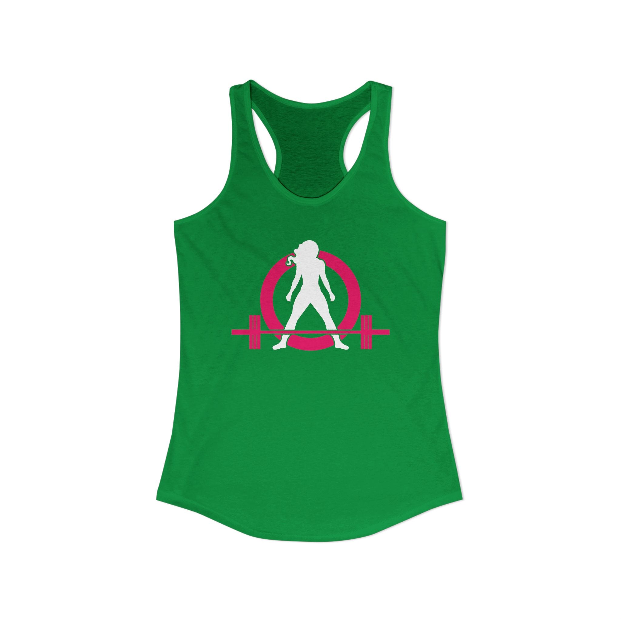 WWLW Classic Logo Racer Back Tank Top (BEST SELLER) - Women's Ideal Racerback Tank - Classic Light Logo - Plain Back