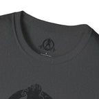 Unisex Softstyle T-Shirt - Black Distressed Logo - Plain Back (BEST SELLER)