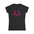 Strong Not Skinny - Women's Softstyle Tee - Distressed Color Logo Front & Back