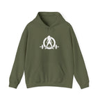 45 + 45 = 135 – Unisex Hoodie | White Logo, Front & Back