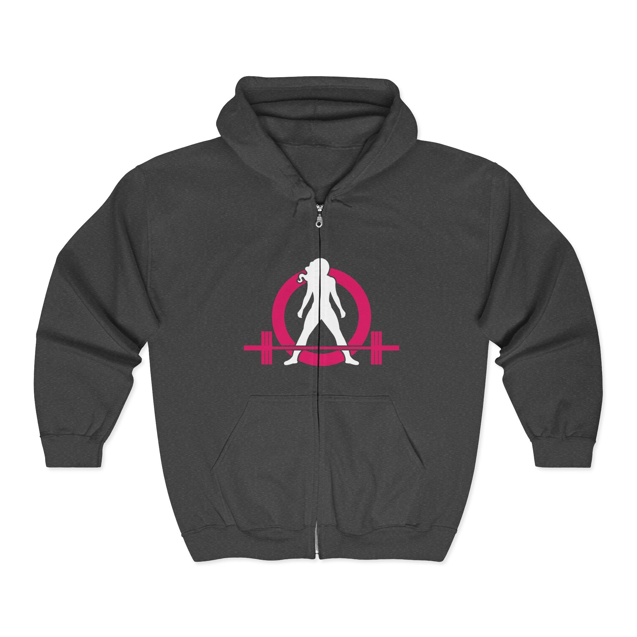 Unisex Heavy Blend™ Full Zip Hooded Sweatshirt – Classic Dark Logo 🖤
