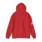 Coffee & Barbells - Unisex Heavy Blend Hooded Sweatshirt - White Logo on Front & Right Sleeve