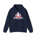 UK Logo - Unisex Heavy Blend Hooded Sweatshirt -  Plain Back