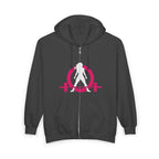 Unisex Heavy Blend™ Full Zip Hooded Sweatshirt – Classic Dark Logo 🖤
