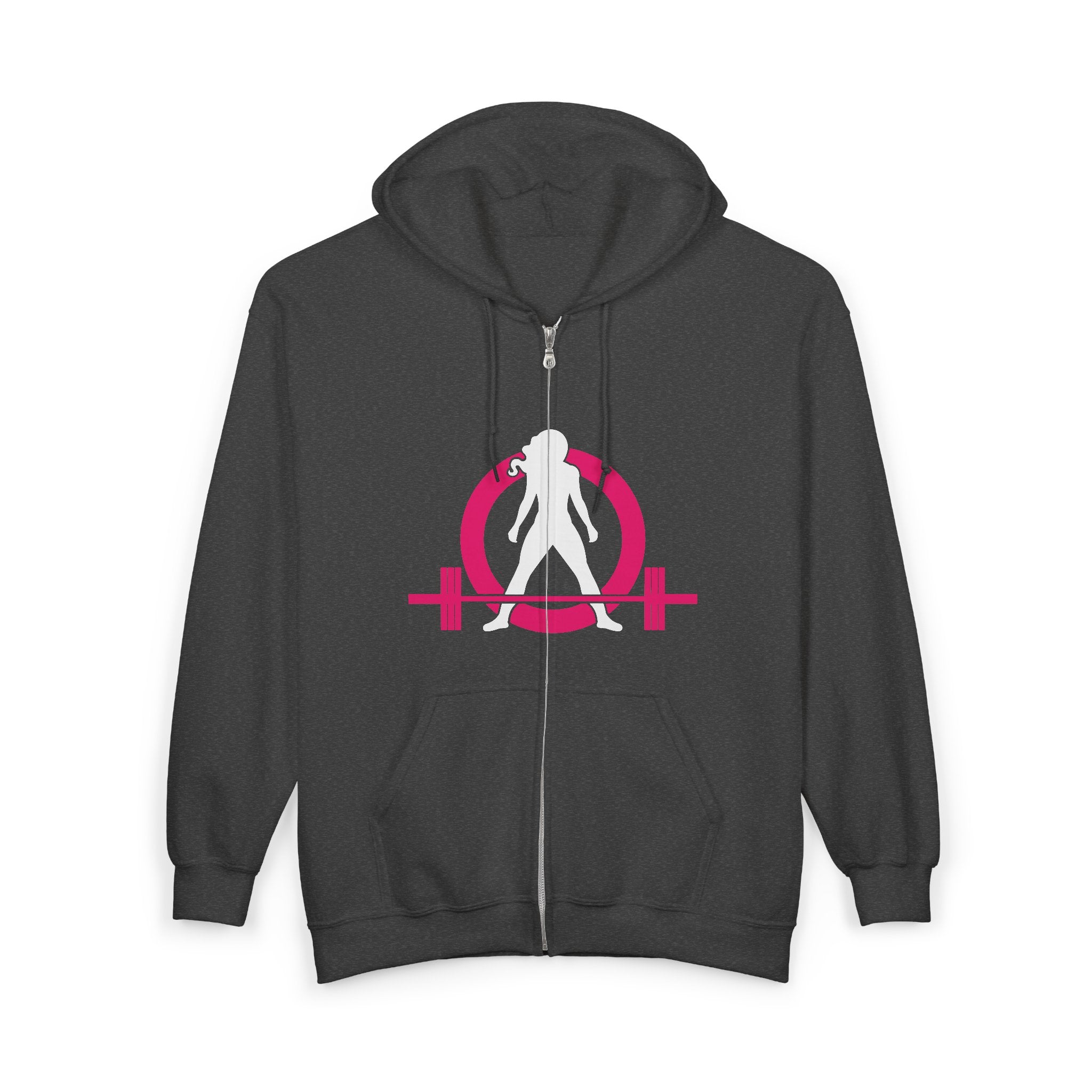 Unisex Heavy Blend™ Full Zip Hooded Sweatshirt – Classic Dark Logo 🖤