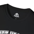 Lift Heavy Shit  - Unisex Softstyle T-Shirt - White Print on Front Plain Back