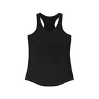STRONG LIKE MY COFFEE - Ideal Racerback Tank - Black