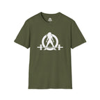 Iron Sharpens Iron - Unisex Softstyle T-Shirt - White Logo Front & Back