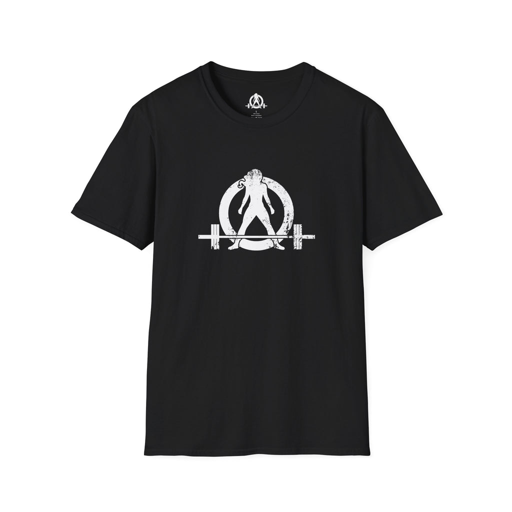 Maid of Iron - Black Unisex Softstyle Tee - WWLW Front + Maid of Iron Back