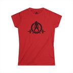 Grandma Lifts - Women's Softstyle Tee - White Logo Front & Back