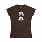 Just Lift It  – Women’s Softstyle Tee - White Logo