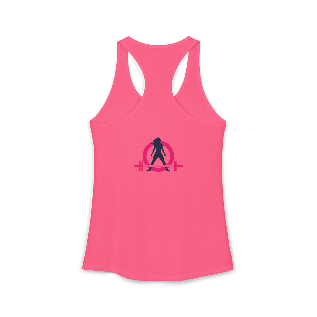 Strong Not Skinny - Color Distressed Logo - Women's Ideal Racerback Tank