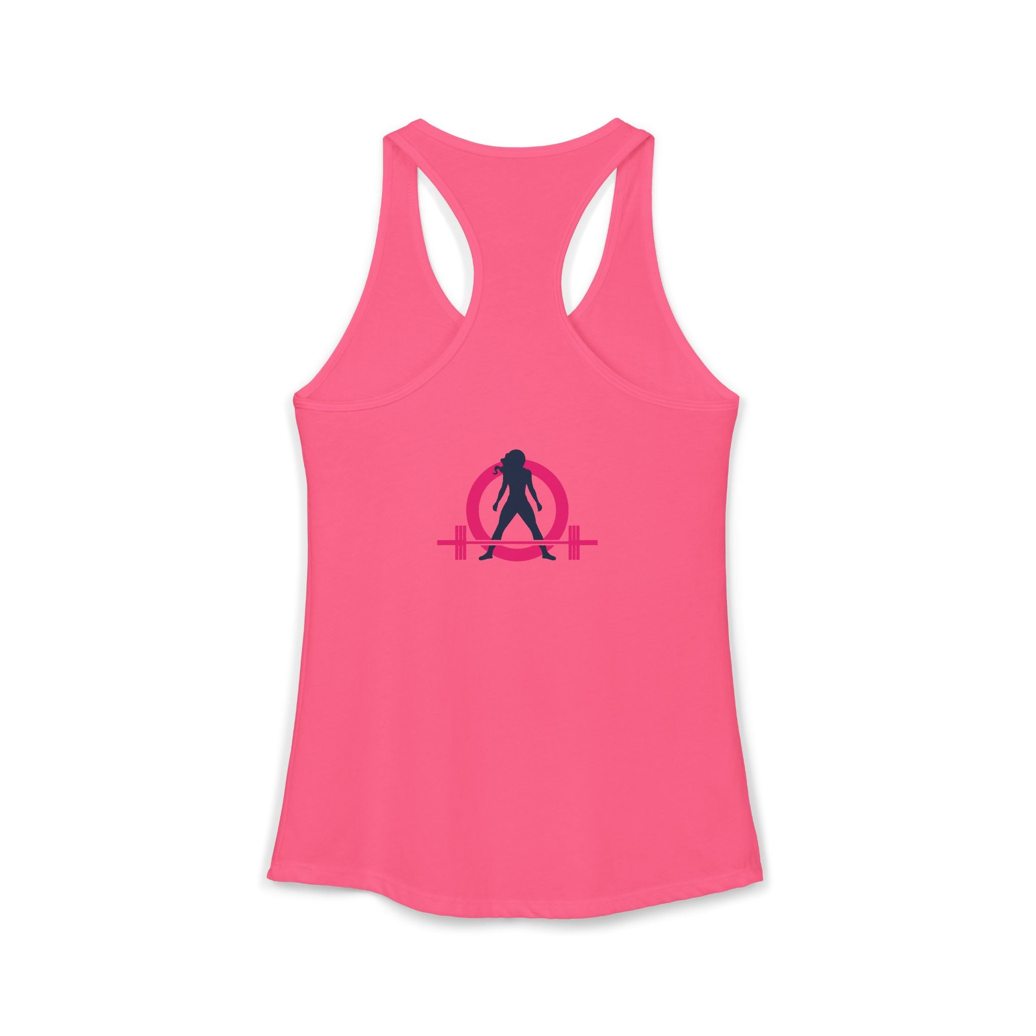 Strong Not Skinny - Color Distressed Logo - Women's Ideal Racerback Tank