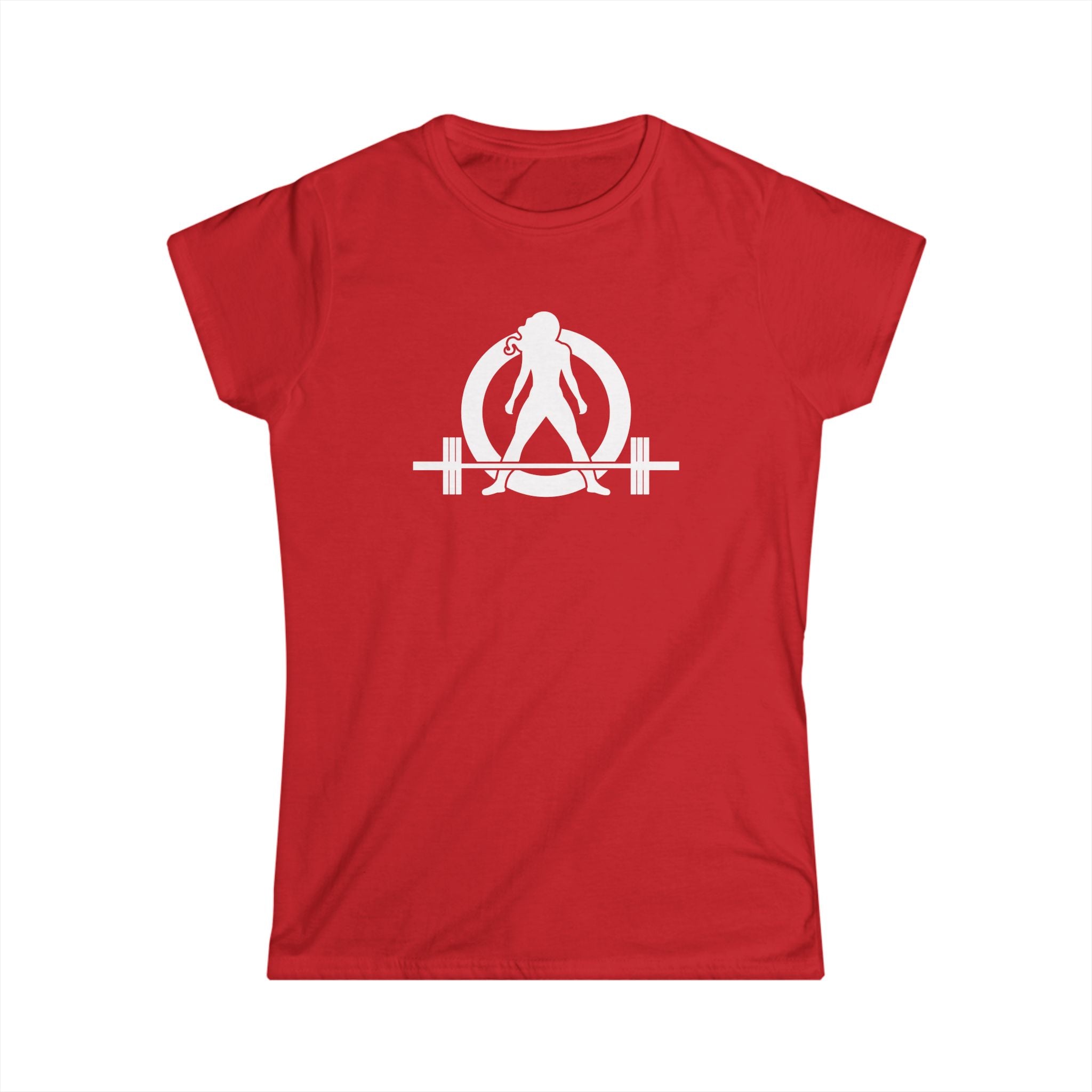 Cardio?  Lift Weights Faster - Women's Softstyle Tee - Print on Front & Back