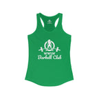 WWLW Barbell Club - Women's Ideal Racerback Tank - White Logo Plain Back