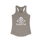 WWLW Barbell Club - Women's Ideal Racerback Tank - White Logo Plain Back