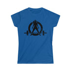Good Girls Tone, Bad Girls Deadlift - Distressed Dark Logo - Women's Softstyle Tee