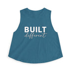Built Different - Women's Crop Top - White Logo