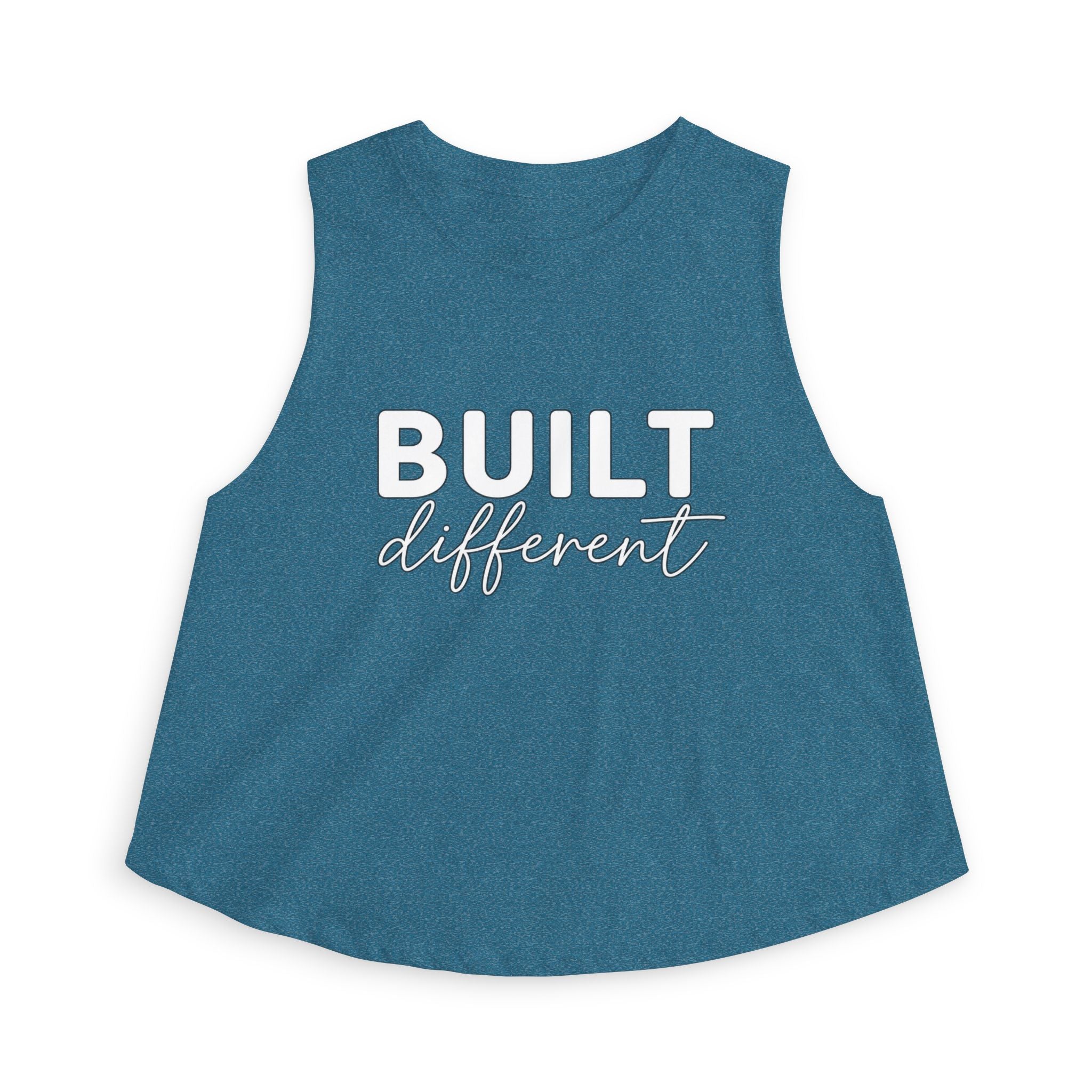 Built Different - Women's Crop Top - White Logo
