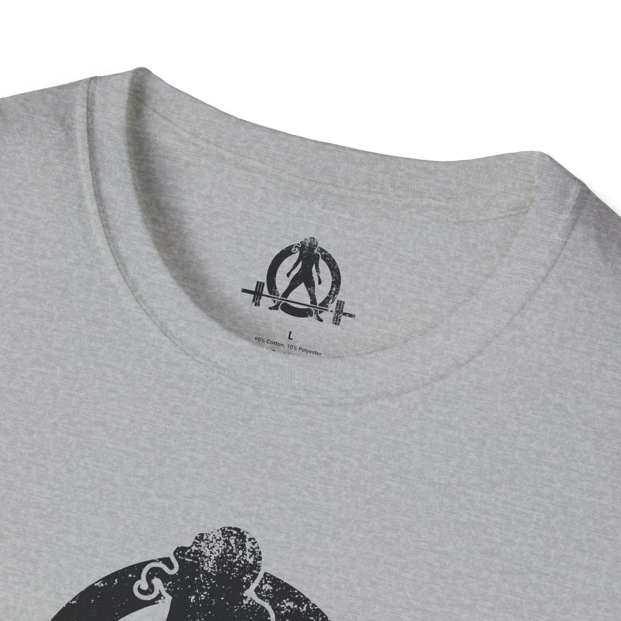 Unisex Softstyle T-Shirt - Black Distressed Logo - Plain Back (BEST SELLER)