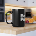 Bench Press Mug — 15oz Black Coffee Cup for Gym Lovers