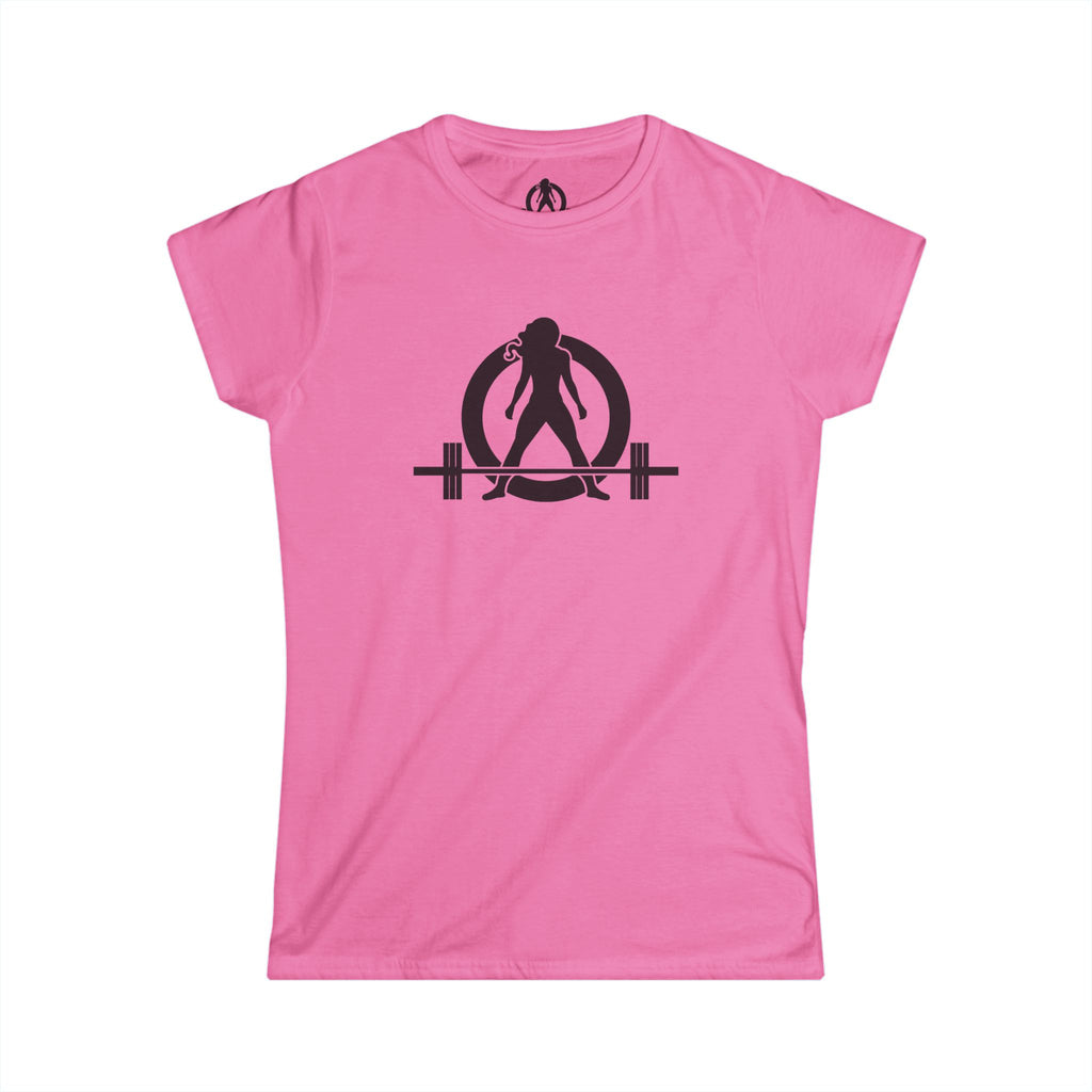 Grandma Lifts - Women's Softstyle Tee - White Logo Front & Back
