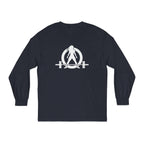 45 + 45 = 135 - Unisex Classic Long Sleeve T-Shirt - White Print on Front & Back