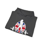UK Logo - Unisex Heavy Blend Hooded Sweatshirt -  Plain Back
