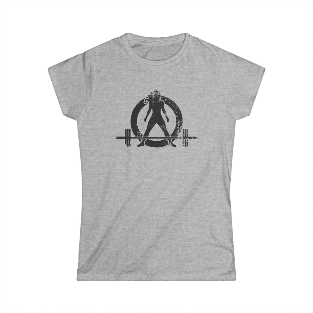 Women's Softstyle Tee - WWLW Distressed Logo - Black - Logo Front Plain Back