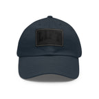 Lift Like A Girl - Dad Hat with Leather Patch (Rectangle) - Black Font