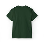 Unisex Ultra Cotton Tee - Classic White Logo - Plain Back