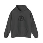 I DON’T WANT TO LOOK SKINNY – Unisex Heavy Blend™ Hooded Sweatshirt (Black Logo) 🤍💪🔥