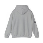 45 + 45 = 135 - Unisex Heavy Blend Hooded Sweatshirt  - Front Black & Shoulder Logo
