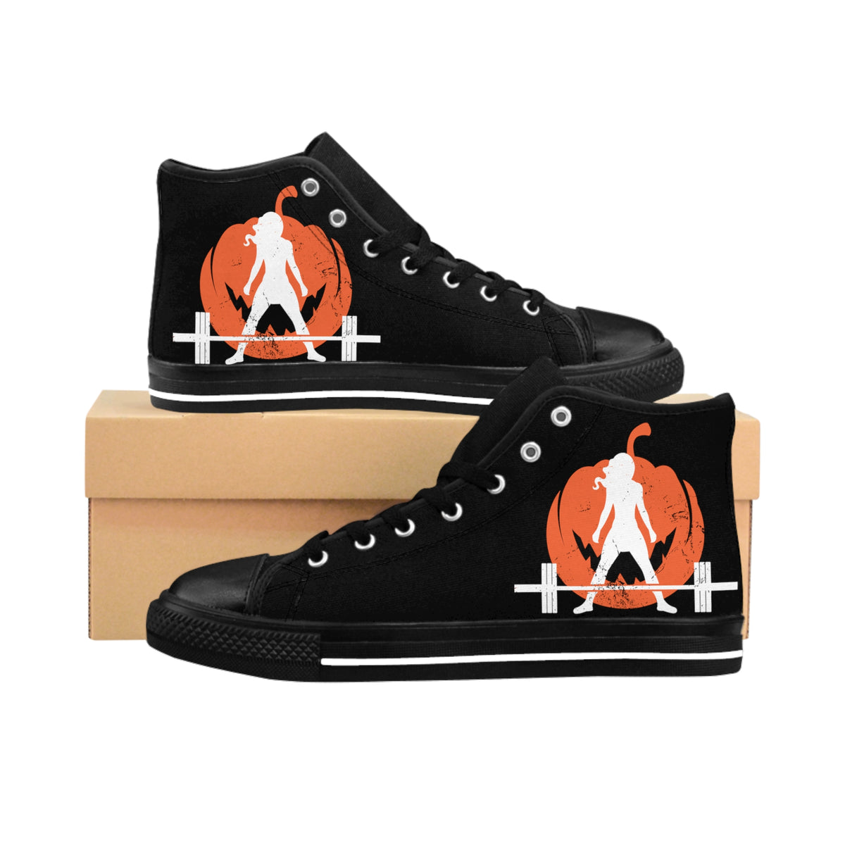 High Top Sneakers - Halloween Graveyard
