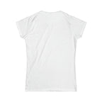 Iron Sharpens Iron - Women's Softstyle Tee - White Logo Print on Front & Back
