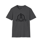 Grandma Lifts -  Unisex Softstyle T-Shirt — Front & Back Black Logo
