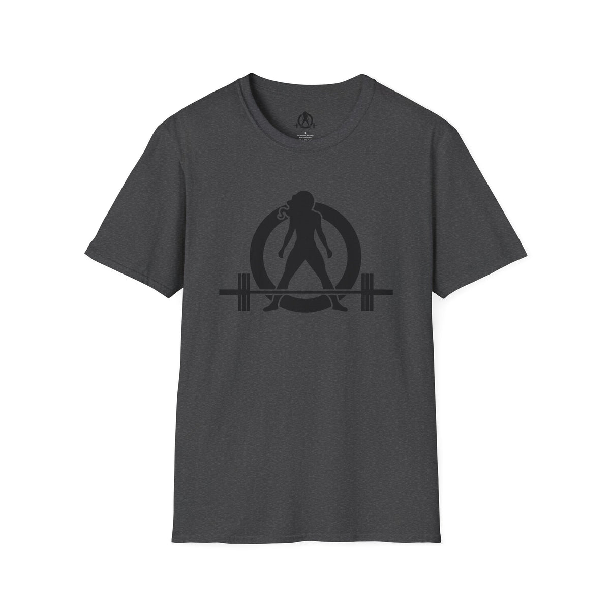 Grandma Lifts -  Unisex Softstyle T-Shirt — Front & Back Black Logo