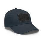 Lift Like A Girl - Dad Hat with Leather Patch (Rectangle) - Black Font