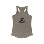 Lift Heavy Swing Fast - Women's Ideal Racerback Tank - Black Logo Front & Back