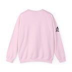 Iron Sharpens Iron - Unisex Heavy Blend™ Crewneck Sweatshirt - Front Black Logo - Plain Back