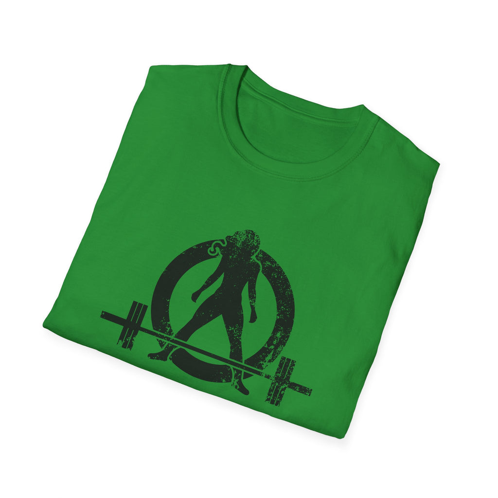 I Workout To Burn Off The Crazy - Unisex Softstyle T-Shirt - White Logo Front & Back