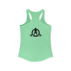 Everything Hurts & I'm Hungry - Women's Ideal Racerback Tank - Black Print Front & Back