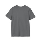 Lift Heavy Shit  - Unisex Softstyle T-Shirt - Black Print on Front Plain Back