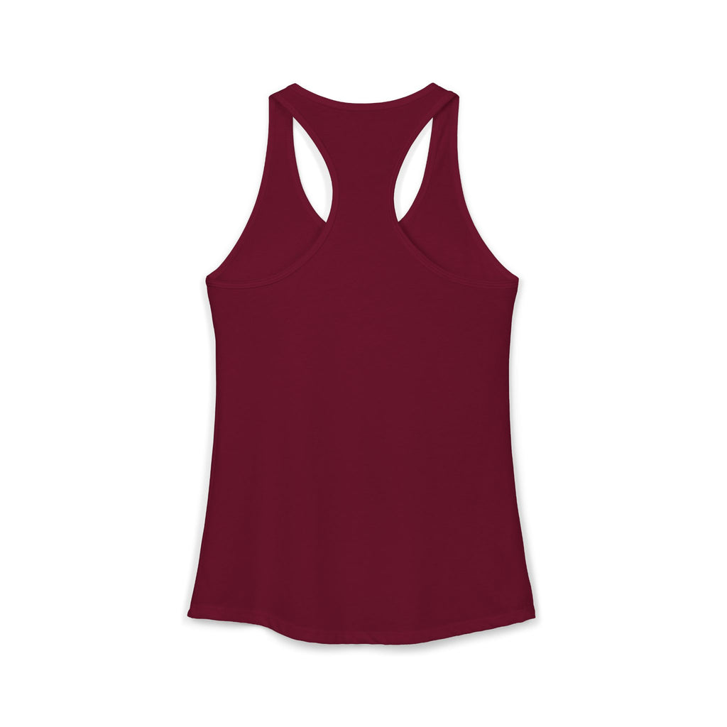 I Could Deadlift You - Women's Ideal Racerback Tank - White Logo - Plain Back