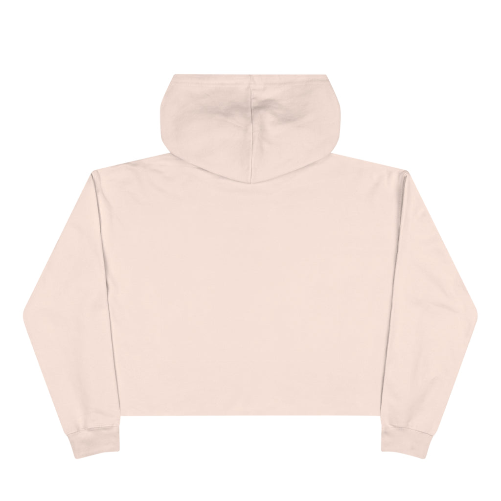 I Could Hip Thrust You - Crop Hoodie - White Logo - Plain Back