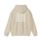 Kick Your Ass – Unisex Hoodie | Distressed White Logo