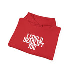 WWLW “I Could Deadlift You” Hoodie - Front White Logo Plain Back