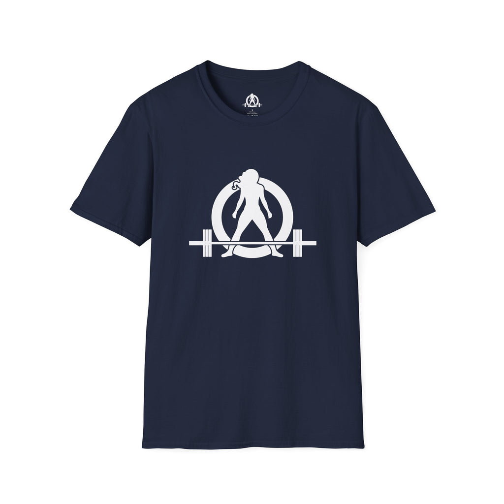 STRONG NOT SKINNY - Unisex Soft-style Tee - White Front & Back Logo